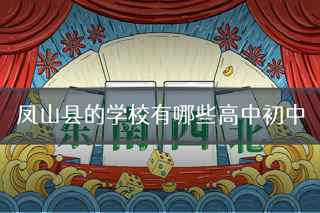 凤山县的学校有哪些高中初中