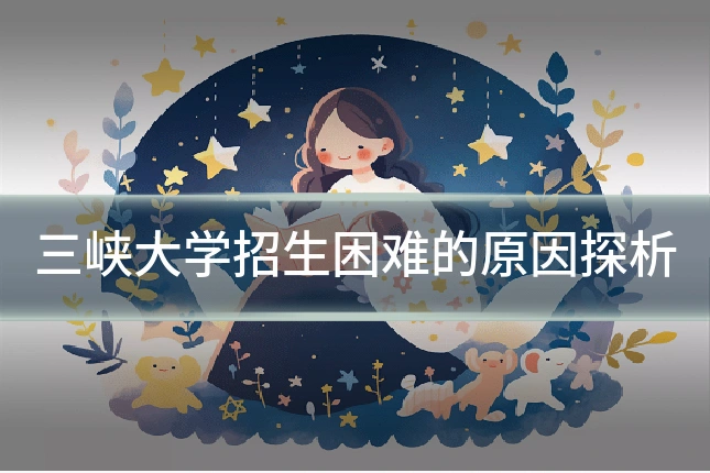 三峡大学招生困难的原因探析