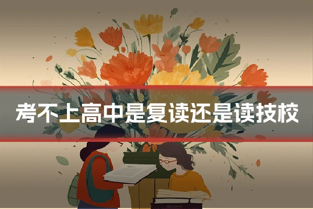 考不上高中是复读还是读技校