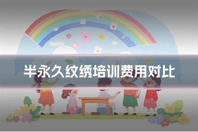 半永久纹绣培训费用对比