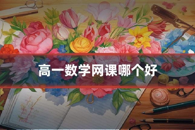 高一数学网课哪个好