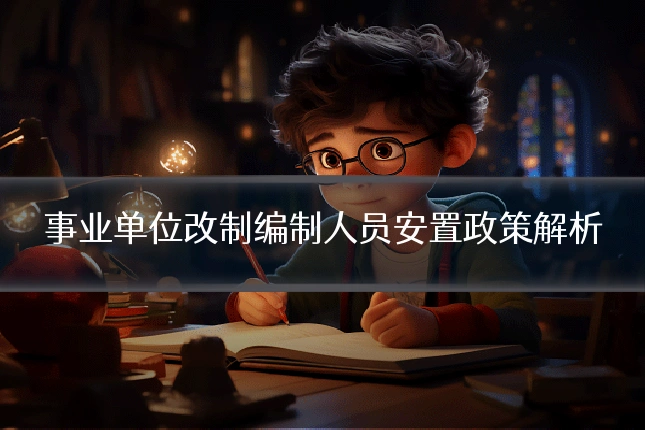 事业单位改制编制人员安置政策解析