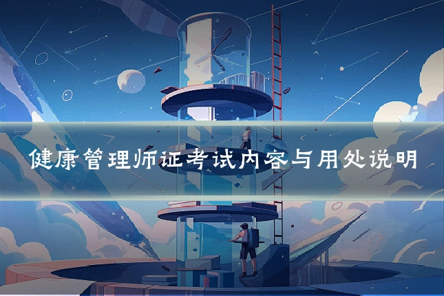 健康管理师证考试内容与用处说明