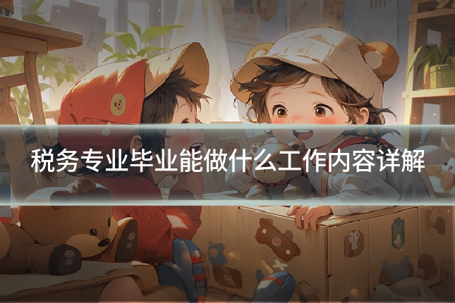 税务专业毕业能做什么工作内容详解
