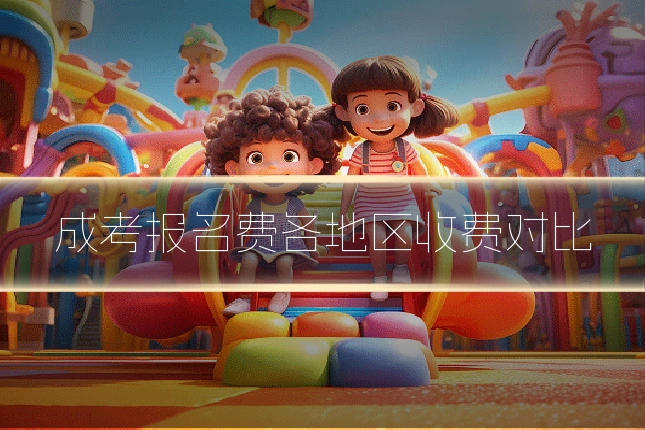 成考报名费各地区收费对比