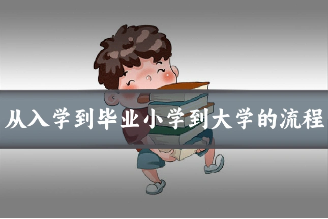 从入学到毕业小学到大学的流程