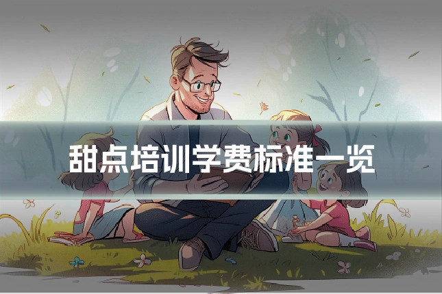 甜点培训学费标准一览