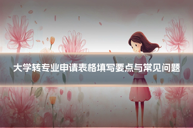 大学转专业申请表格填写要点与常见问题