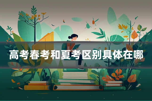 高考春考和夏考区别具体在哪