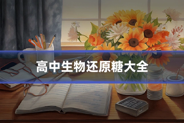 高中生物还原糖大全
