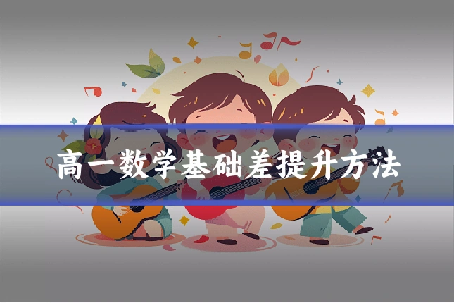 高一数学基础差提升方法