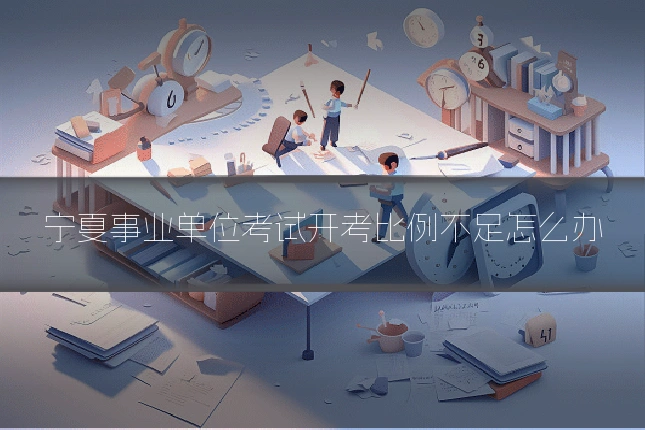 宁夏事业单位考试开考比例不足怎么办