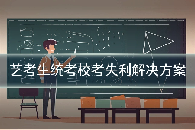 艺考生统考校考失利解决方案
