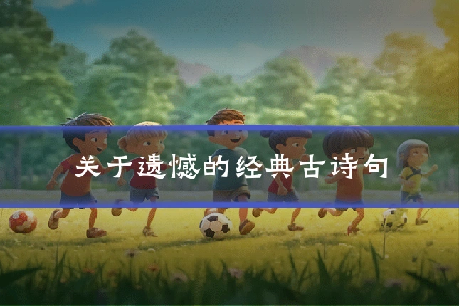 关于遗憾的经典古诗句