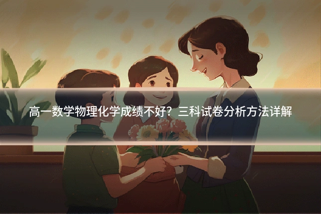 高一数学物理化学成绩不好？三科试卷分析方法详解