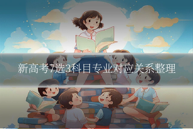 新高考7选3科目专业对应关系整理