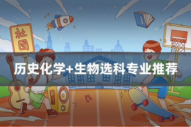 历史化学+生物选科专业推荐