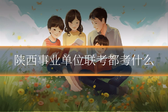 陕西事业单位联考都考什么