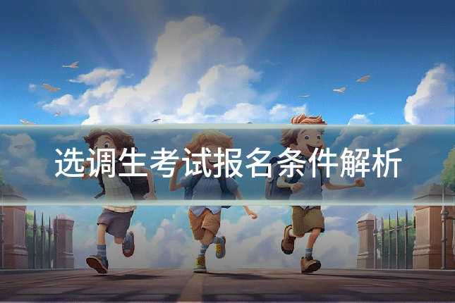 选调生考试报名条件解析