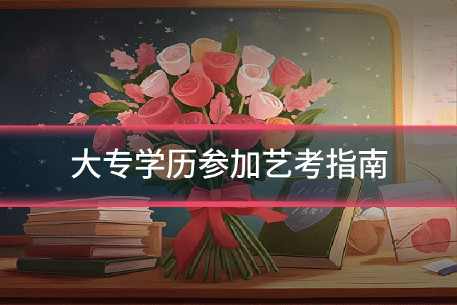 大专学历参加艺考指南