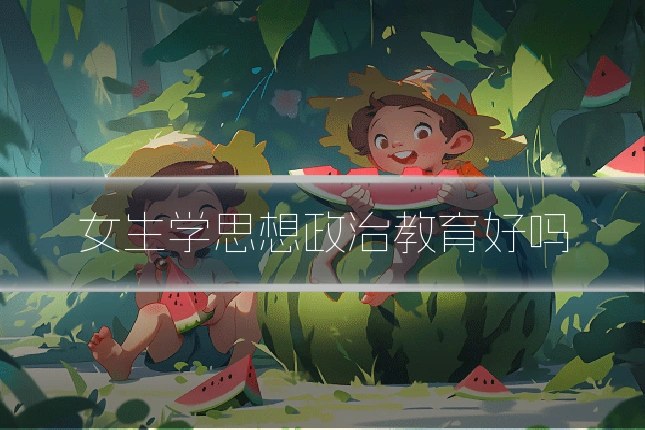女生学思想政治教育好吗