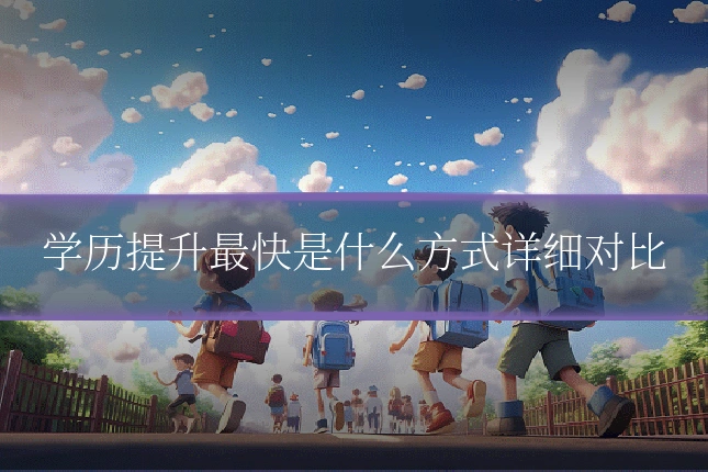 学历提升最快是什么方式详细对比