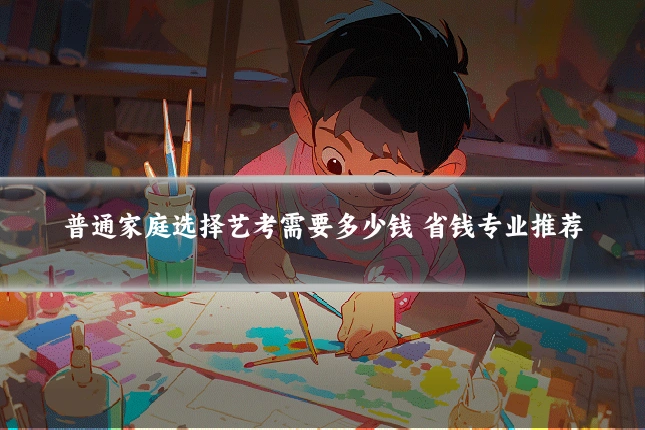 普通家庭选择艺考需要多少钱 省钱专业推荐