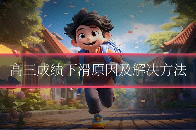 高三成绩下滑原因及解决方法
