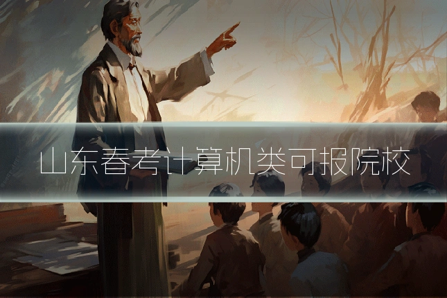 山东春考计算机类可报院校