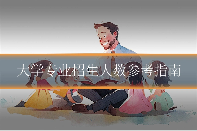 大学专业招生人数参考指南