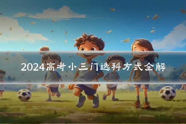 2024高考小三门选科方式全解