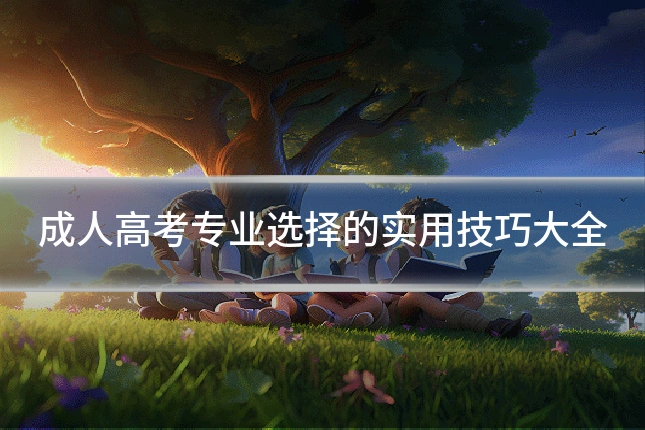 成人高考专业选择的实用技巧大全
