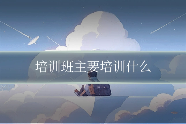 培训班主要培训什么