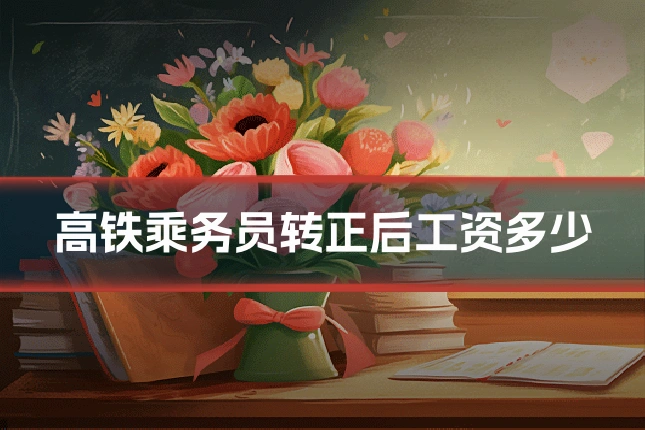 高铁乘务员转正后工资多少