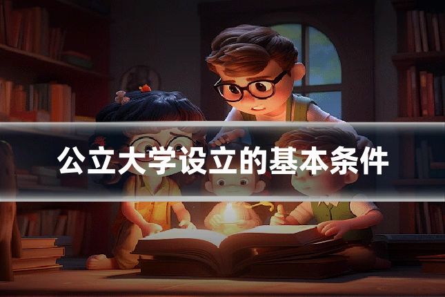 公立大学设立的基本条件