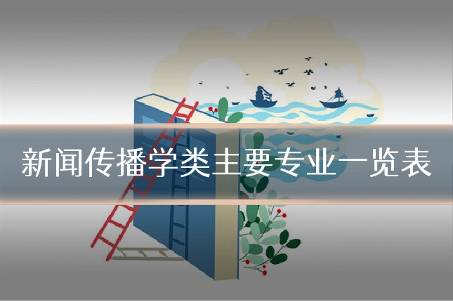 新闻传播学类主要专业一览表