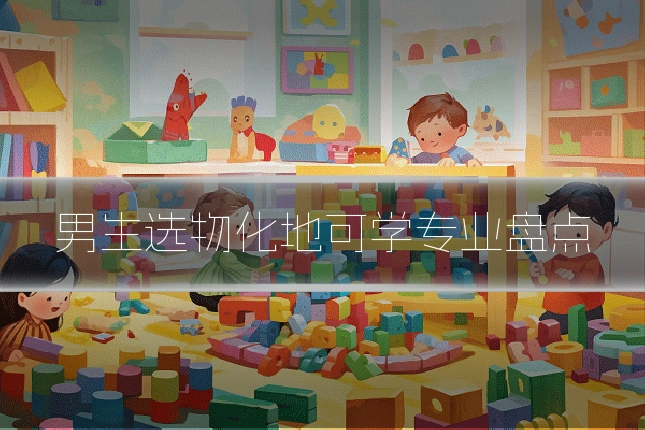 男生选物化地可学专业盘点