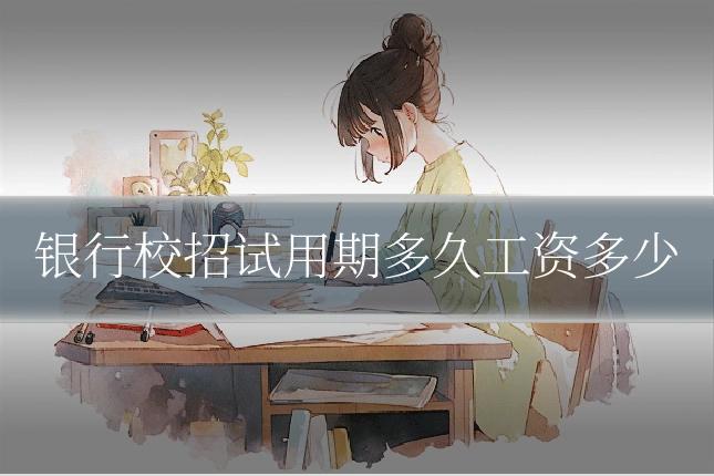 银行校招试用期多久工资多少