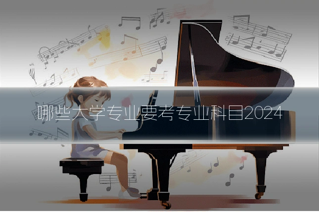 哪些大学专业要考专业科目2024