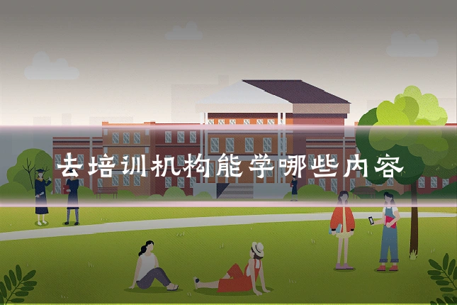 去培训机构能学哪些内容