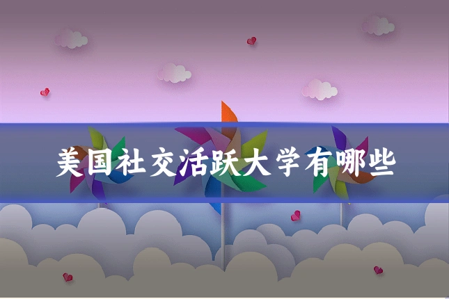 美国社交活跃大学有哪些