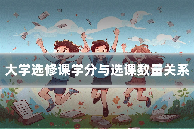 大学选修课学分与选课数量关系