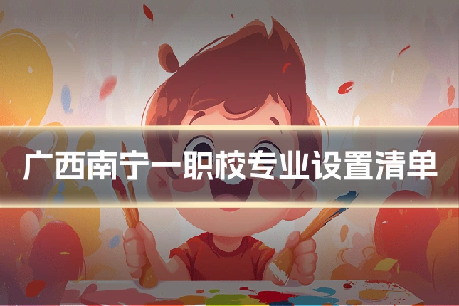 广西南宁一职校专业设置清单