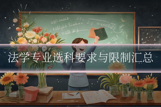 法学专业选科要求与限制汇总