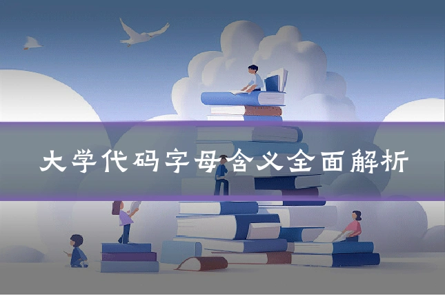 大学代码字母含义全面解析