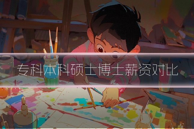 专科本科硕士博士薪资对比