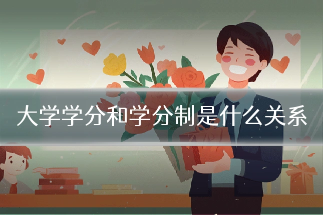 大学学分和学分制是什么关系