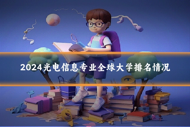 2024光电信息专业全球大学排名情况