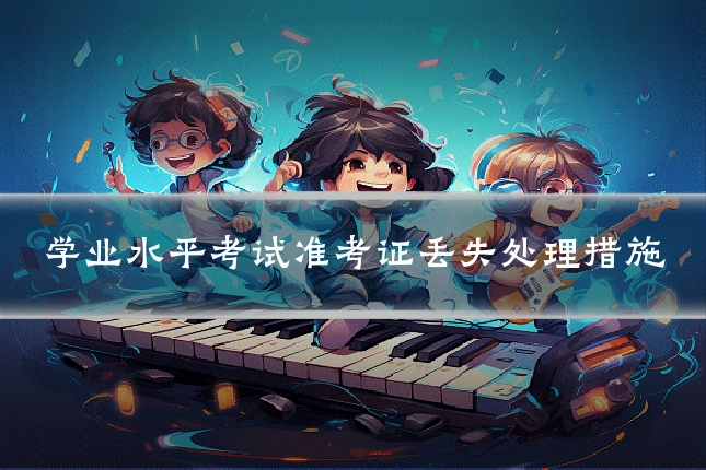 学业水平考试准考证丢失处理措施