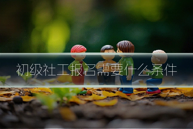 初级社工报名需要什么条件
